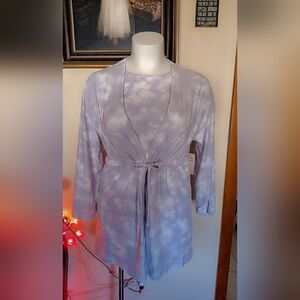 Beyourself Lavender Tie-Dye Robe & pj's Set – Size L – NWT 💜